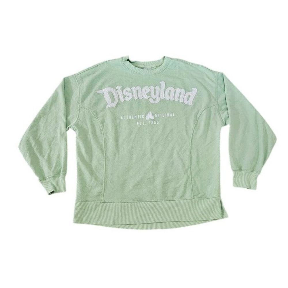 Disney Parks Disneyland Authentic Original Sweatshirt Mint Green Womens Small